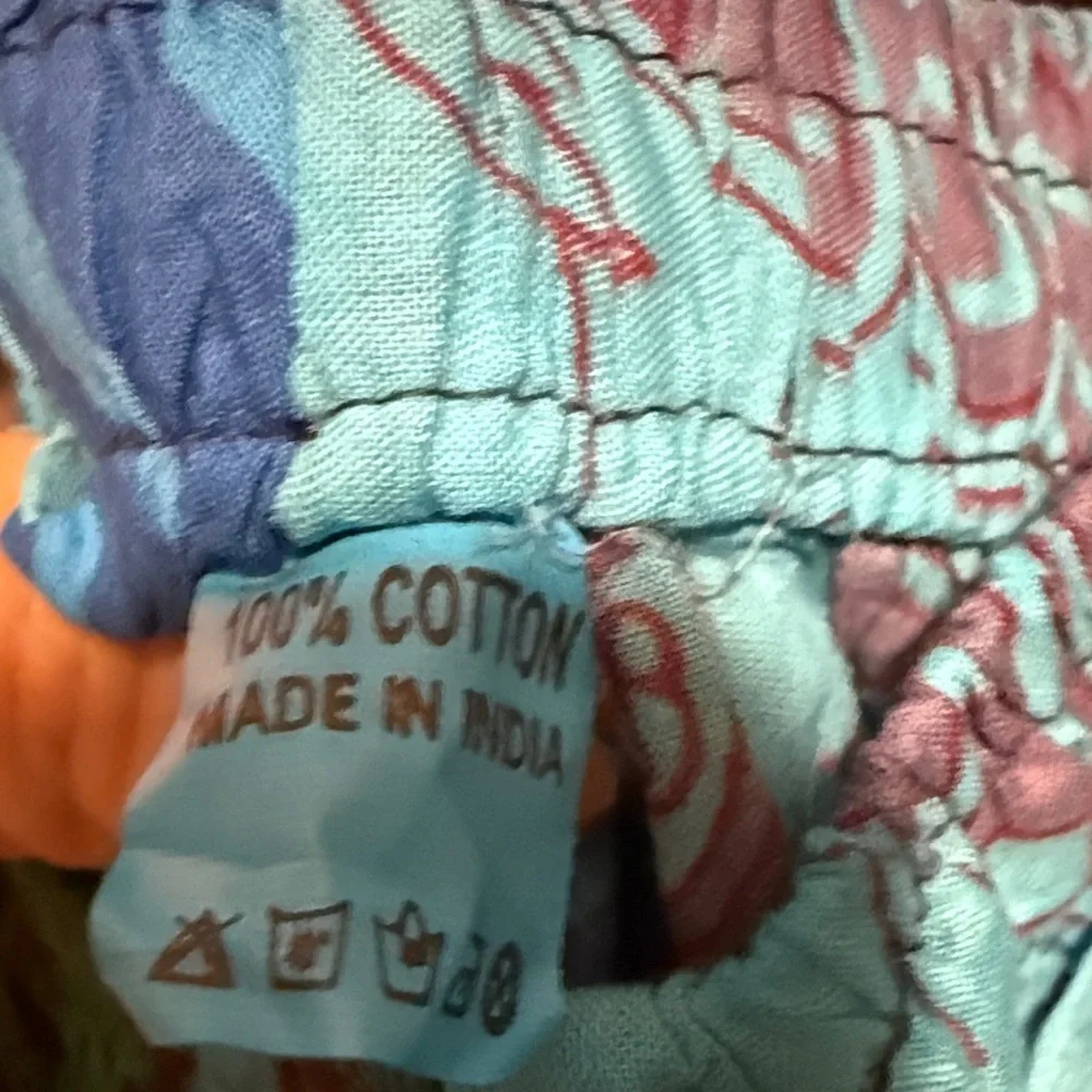 Bohemian Patchwork Harem Pants with pockets one size fits most​ small med large - Picture 2 of 4